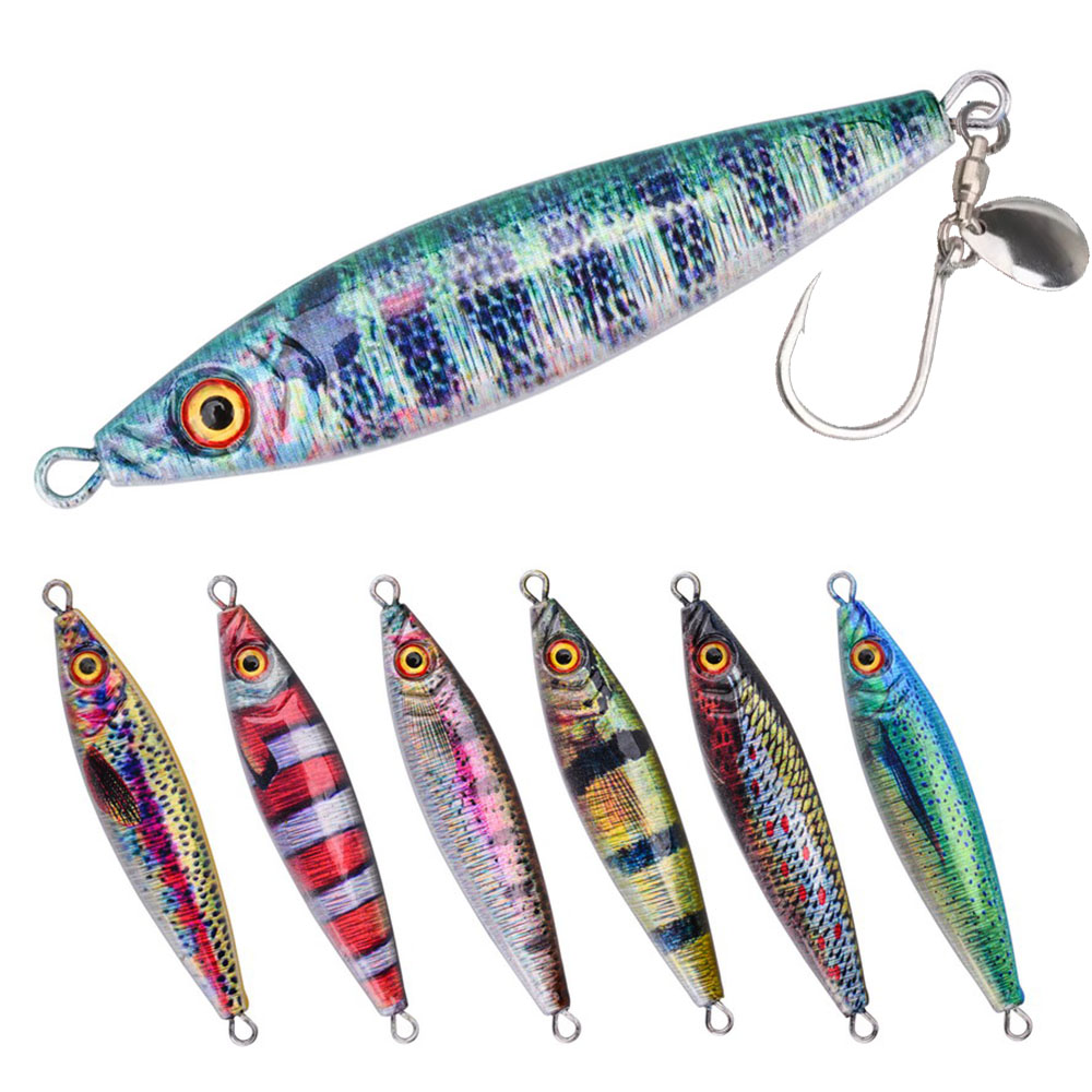 Fishing Lure Blade Bait - Leurre métallique avec lame rotative pour